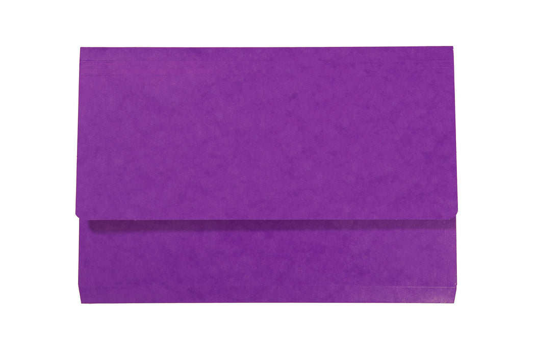 Exacompta Iderama Document Wallet 6509Z Card 35.7 (W) x 24.5 (D) x 0.4 (H) cm Purple Pack of 10