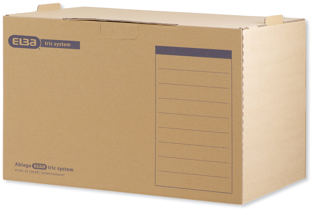 ELBA Archive Box 100421093 Brown cardboard 51 (W) x 33.3 (D) x 36 (H) cm Pack of 5