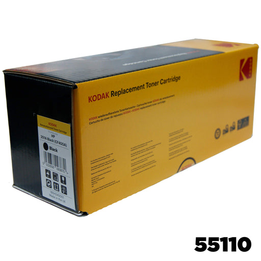 Kodak Remanufactured Toner Cartridge Compatible with HP 201A CF400A Black