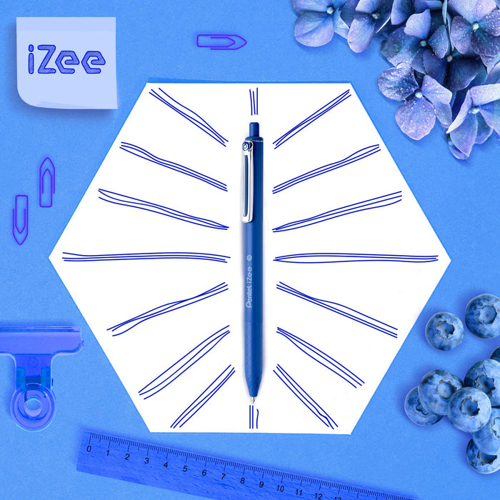 Pentel iZee BX470-C Ballpoint Pen Blue Medium 0.5 mm Refillable