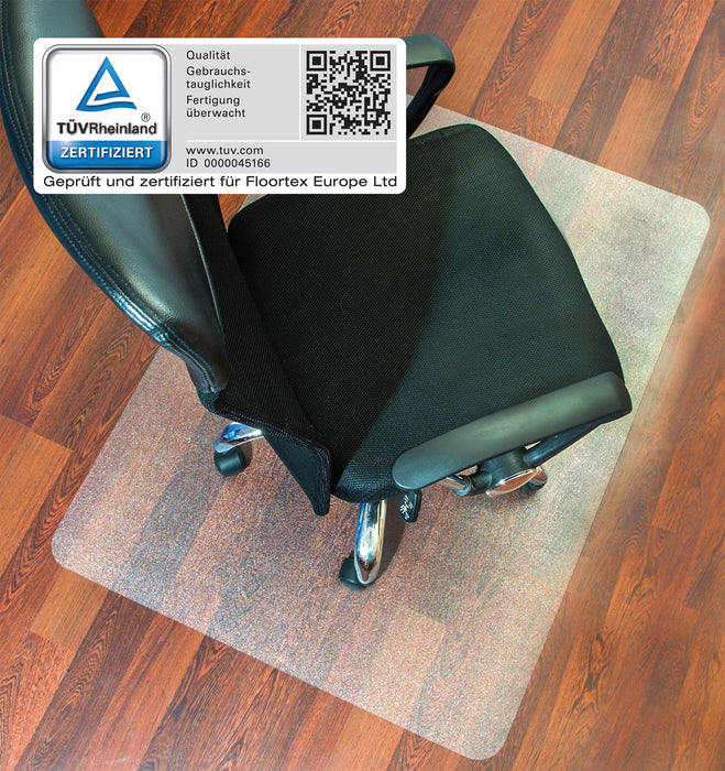 Ecotex Evolutionmat Floor Protection Mat for Hard Floors Improved Polymer With Up To 50 % Recycled Content 90 x 120cm Transparent UFRECO123648EP