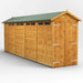 Power Garden Shed 184PASSDD Golden Brown 18x4