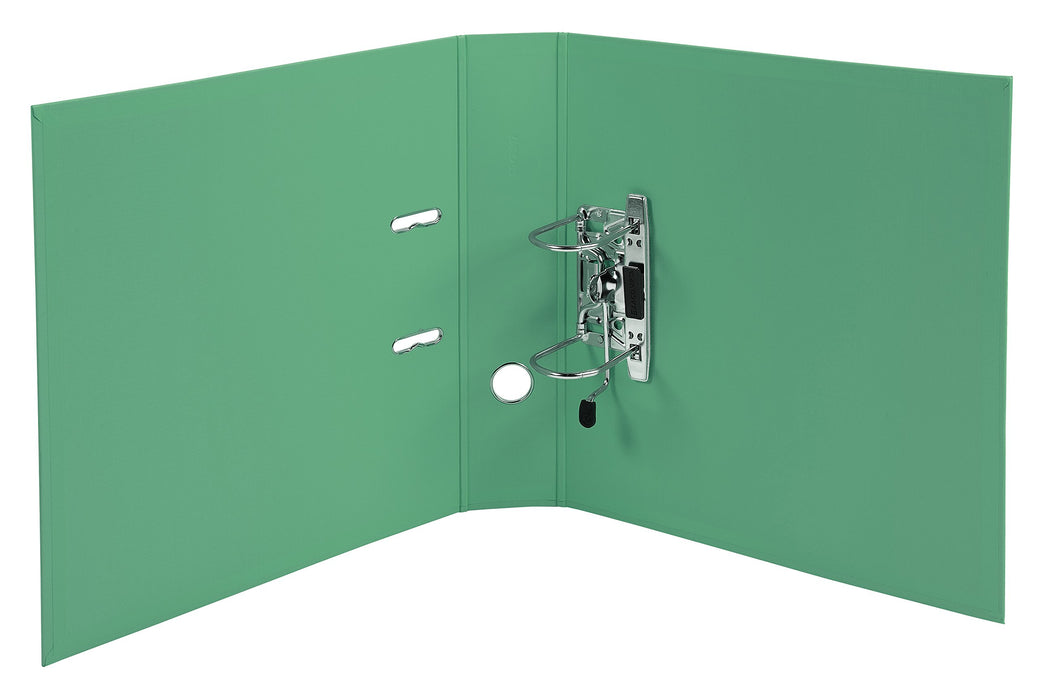 Exacompta PremTouch Lever Arch File A4 70 mm Green 2 ring 53743E Cardboard, PVC (Polyvinyl Chloride) Portrait Pack of 10