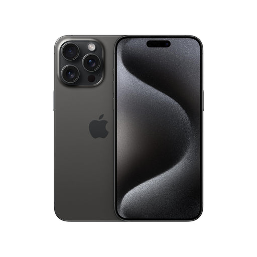 Apple iPhone 15 Pro Max - 5G smartphone - dual-SIM / Internal Memory 512 GB - OLED display - 6.7" - 2796 x 1290 pixels (120 Hz) - 3x rear cameras 48 MP, 12 MP, 12 MP - front camera 12 MP - black titanium