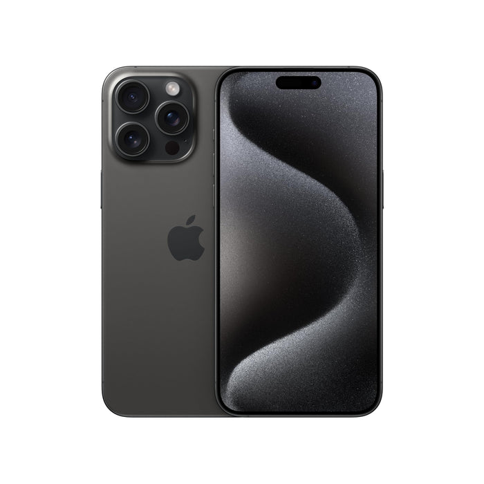 Apple iPhone 15 Pro Max - 5G smartphone - dual-SIM / Internal Memory 512 GB - OLED display - 6.7" - 2796 x 1290 pixels (120 Hz) - 3x rear cameras 48 MP, 12 MP, 12 MP - front camera 12 MP - black titanium