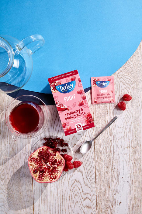 Tetley Raspberry & Pomegranate Tea Bags Pack of 25