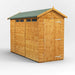 Power Garden Shed 104PASS Golden Brown 10x4