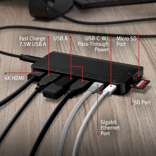 Twelve SouthUSB-C Hub 12-1907 8 ports