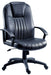 Cith Bonded Leather Faced Executive Office Chair Black - 8099