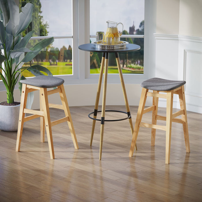 HOMCOM Bar Stool 835-446 Natural Wood