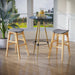 HOMCOM Bar Stool 835-446 Natural Wood