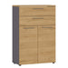 Germania Cupboard 4233-564 Graphite, Grandson Oak 800 x 400 x 1,200 mm