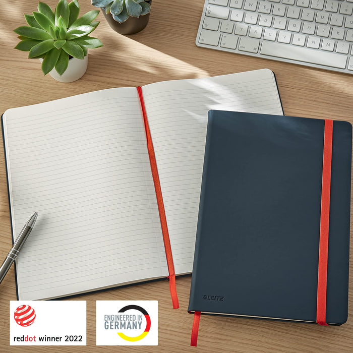 LEITZ Notebook B5 Ruled Paper Velvet Grey 80