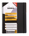 Rhodia Notebook 119236C A4+ Ruled Spiral Bound PP (Polypropylene) Soft Cover Black Perforated 180 Pages 90 Sheets