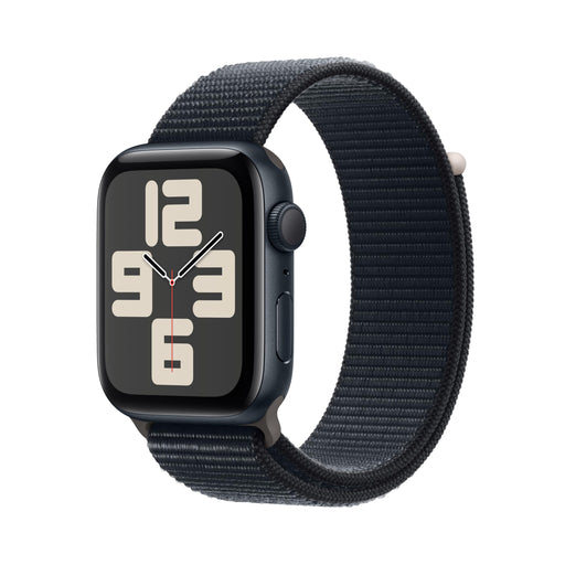 Apple Watch SE (GPS) - 2nd generation - 44 mm - midnight - smart watch with sport loop - textile - midnight - wrist size: 140-245 mm - 32 GB - Wi-Fi, Bluetooth - 32.9 g