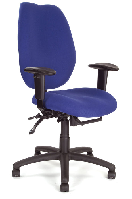 Nautilus Designs Ltd. Nautilus Designs Ltd Ergonomic High Back 24 Hour Multi-Functional Synchronous Operator Chair with Multi-Adjustable Arms