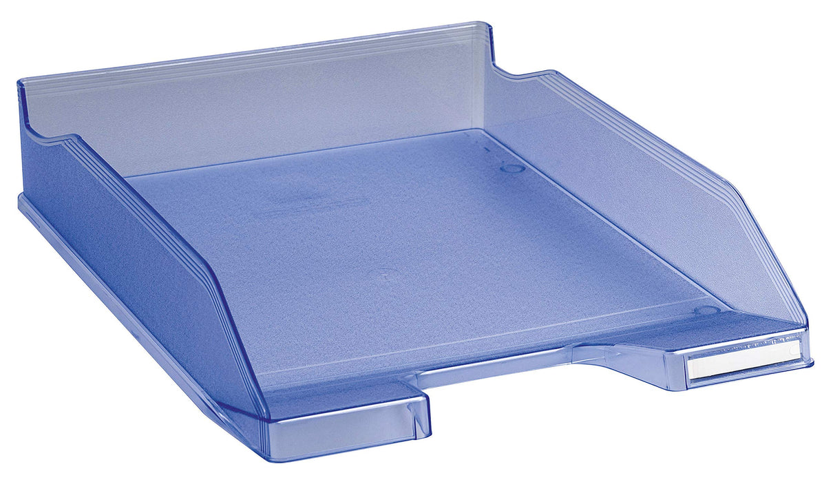 Exacompta Letter Tray Midi Combo 11310D Ice Bue, Transparent Pack of 6