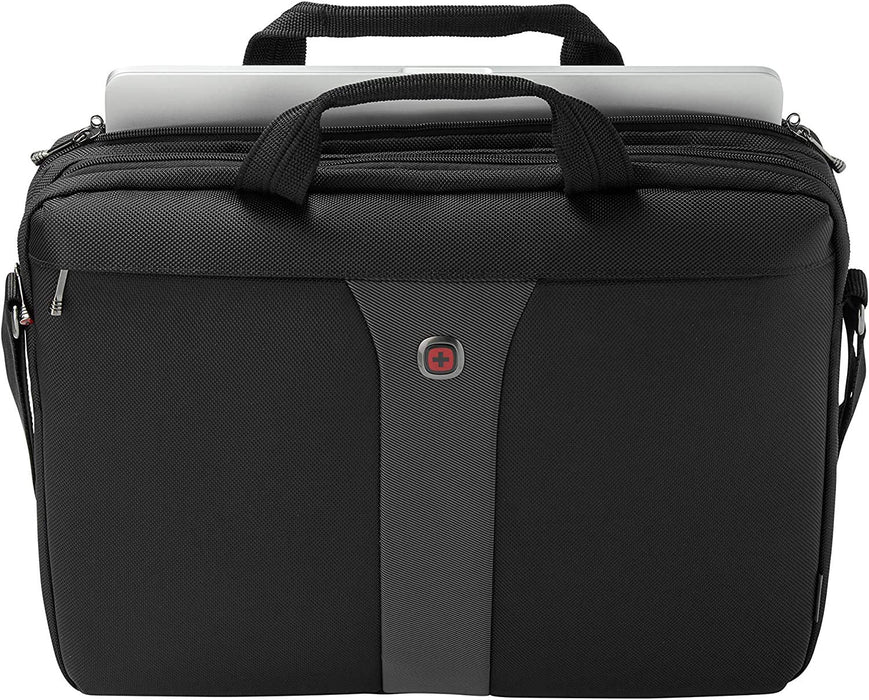 Wenger Notebook Bag 600654 17 Inch Polyester Black, Grey 44 (W) x 8 (D) x 34 (H) cm