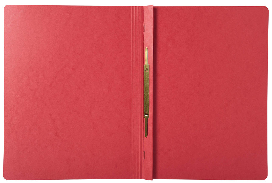 Exacompta Iderama Flat Bar Folder A4 Red Glossy coated card 355 gsm 200 Sheets Pack of 25