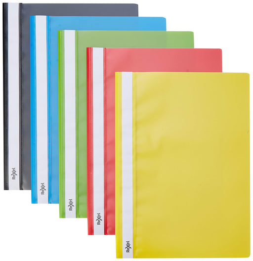 Rexel Choices Report File A4 16 mm Polypropylene Assorted Pack of 25