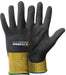 TEGERA Infinity Non-Disposable Handling Gloves Nitrile Foam Size 10 Black, Yellow 6 Pairs