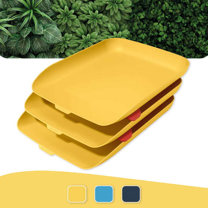 Leitz Letter Tray 53582019 Yellow Pack of 3