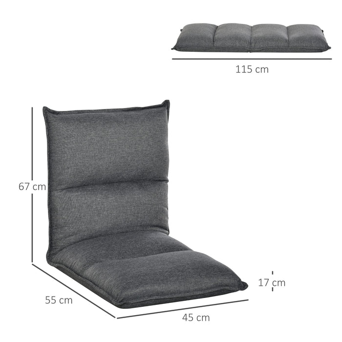 HOMCOM Lazy Sofa Grey 550 x 670 mm