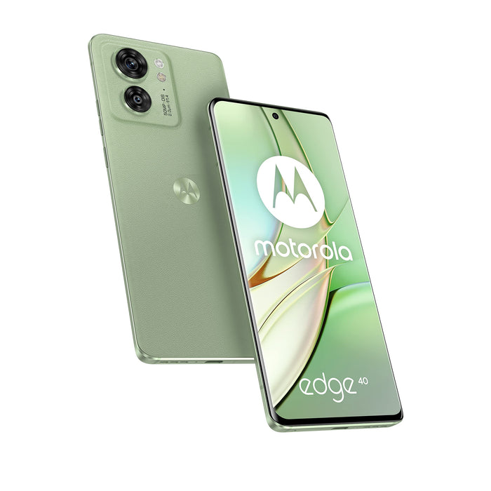 Motorola Moto Edge 40 - 5G smartphone - dual-SIM - RAM 8 GB / Internal Memory 256 GB - OLED display - 6.55" - 2400 x 1080 pixels (144 Hz) - 2x rear cameras 50 MP, 13 MP - front camera 32 MP - nebula green