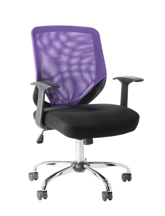 Alphason Office Chair Atlanta Black, Purple 570-470 x 500 mm