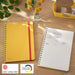 Leitz Cosy B5 Wirebound Notebook 4527 Soft Touch Ruled Yellow 160 Pages