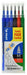 Pilot Fixion Pen Refills 0.7 mm Black,Blue,Green,Red Pack of 6