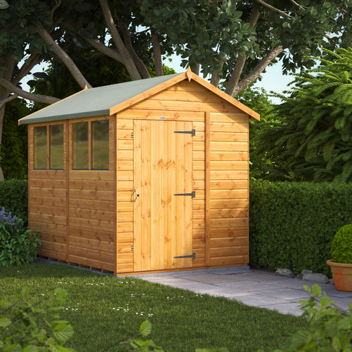 Power Garden Shed 86PA Golden Brown 8x6