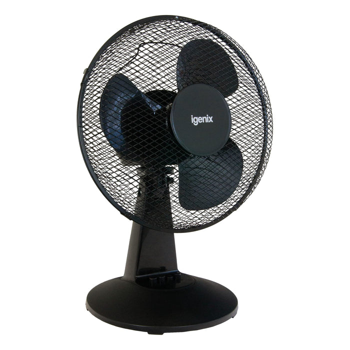 igenix Desk Fan Black 26 x 34.5 x 47 cm