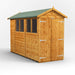 Power Garden Shed 104PADD Golden Brown 10x4