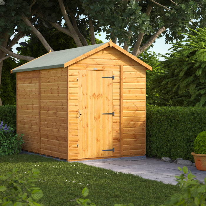 Power Garden Shed 86PAW Golden Brown 8x6