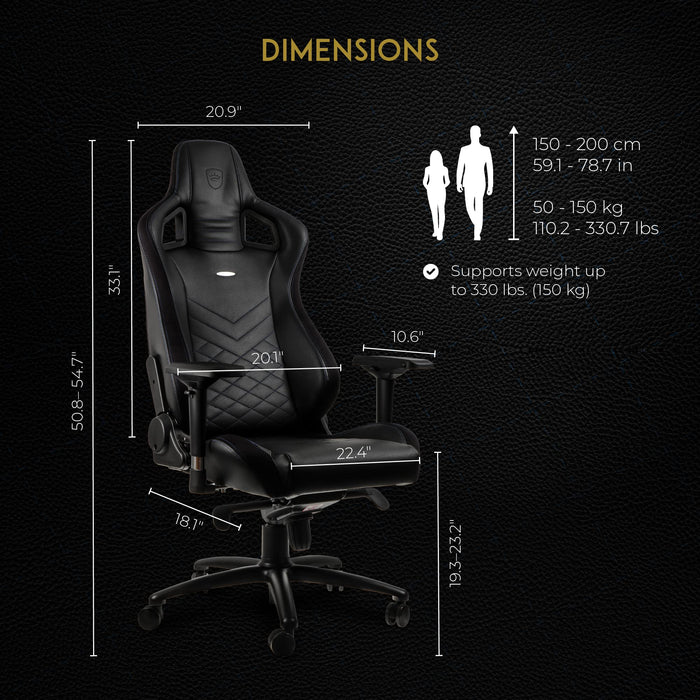 Noblechairs Epic Gmng Chair Blk/Blu