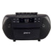 Groov-e Traditional Boombox CD and Cassette Player with Radio Black