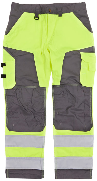 BLÅKLÄDER Trousers 15661811 Cotton, PL (Polyester) Yellow, Mid Grey Size 41S