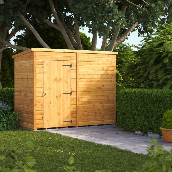 Power Garden Shed 84PPW Golden Brown 8x4