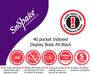 Snopake Display Books 12340 210 x 310 mm Black Polypropylene 25 (W) x 2.6 (D) x 31 (H) cm 40 Pockets