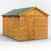 Power Garden Shed 128PASSDD Golden Brown 12x8