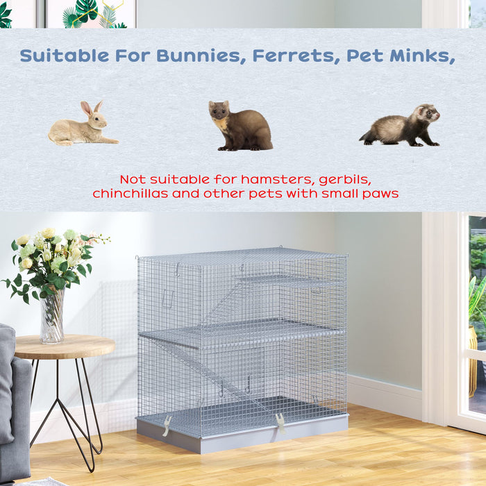 PawHut Reptile Cage Grey 445 mm x 715 mm x 690 mm