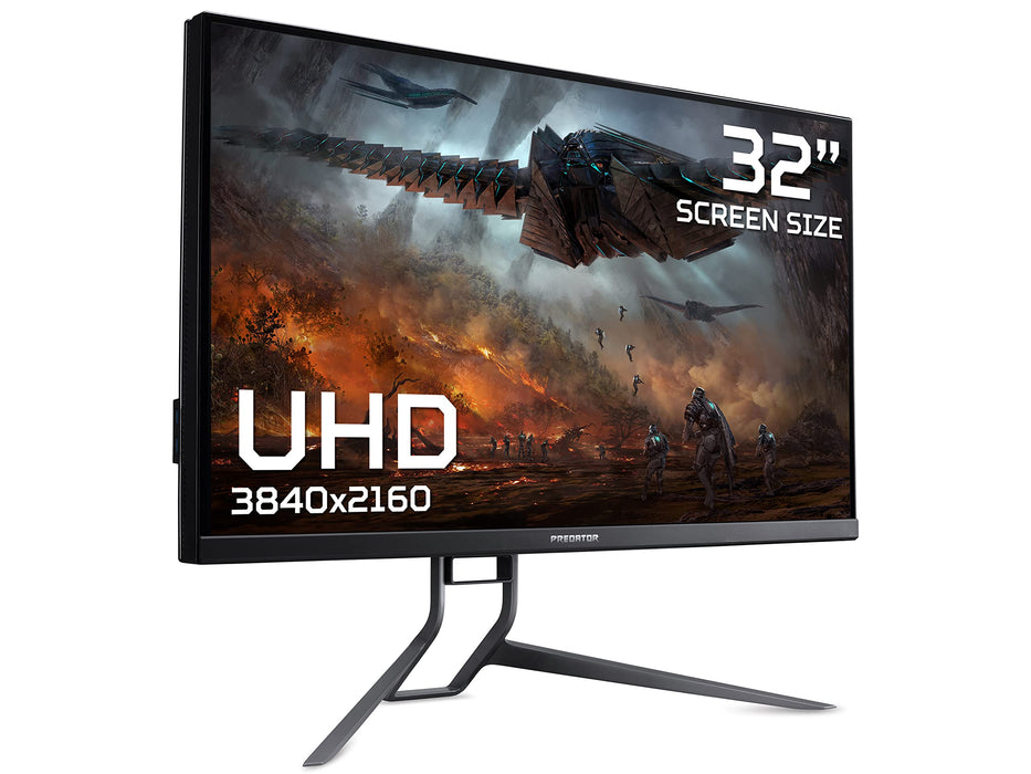 Acer Predator X32FP 32 Inch ZeroFrame FreeSync Premium Pro 3840 x 2160 Pixels 4K Ultra HD IPS Panel 1ms Response Time HDMI DisplayPort Monitor