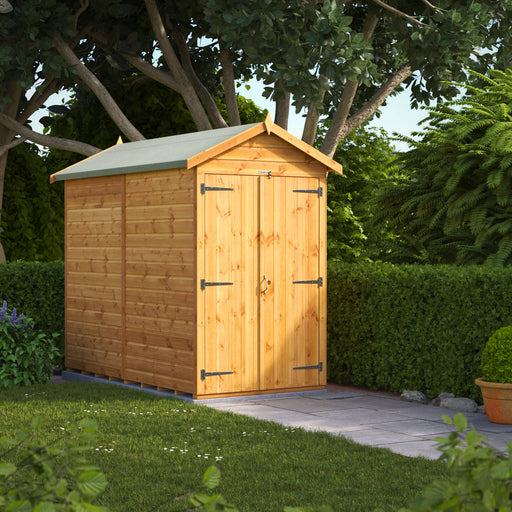 Power Garden Shed 84PAWDD Golden Brown 8x4