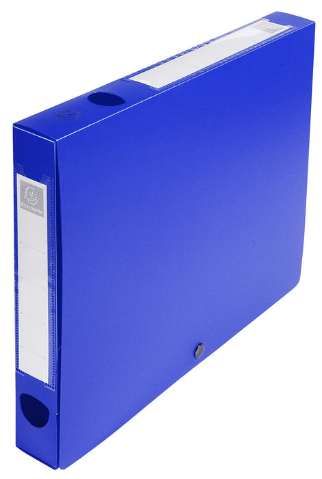 Exacompta Transfer Files 54632E A4 Blue Polypropylene 2.5 x 24 x 3.3 cm Pack of 10