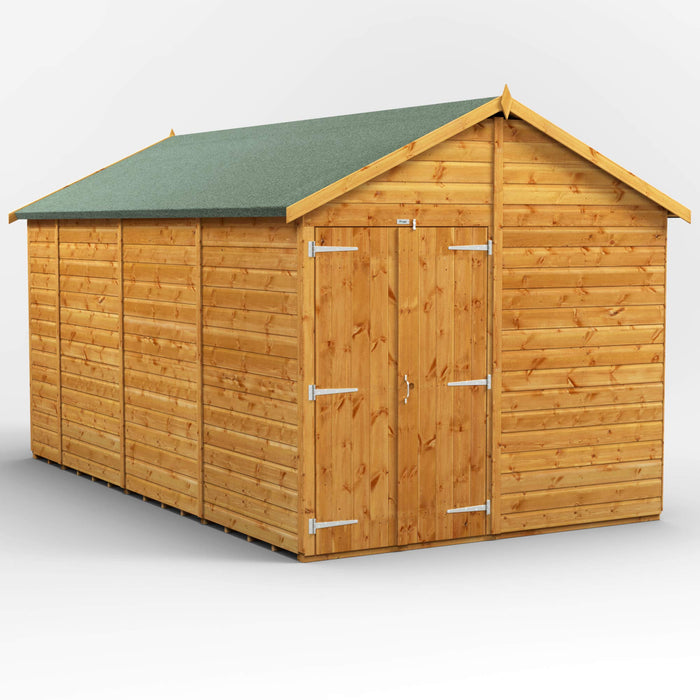 Power Garden Shed 148PAWDD Golden Brown 14x8