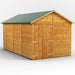 Power Garden Shed 148PAWDD Golden Brown 14x8