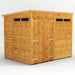 Power Garden Shed 86PPSSDD Golden Brown 8x6