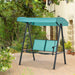 OutSunny Bench Steel, PL (Polyester), Texteline Blue 1,100 x 1,500 x 1,700 mm