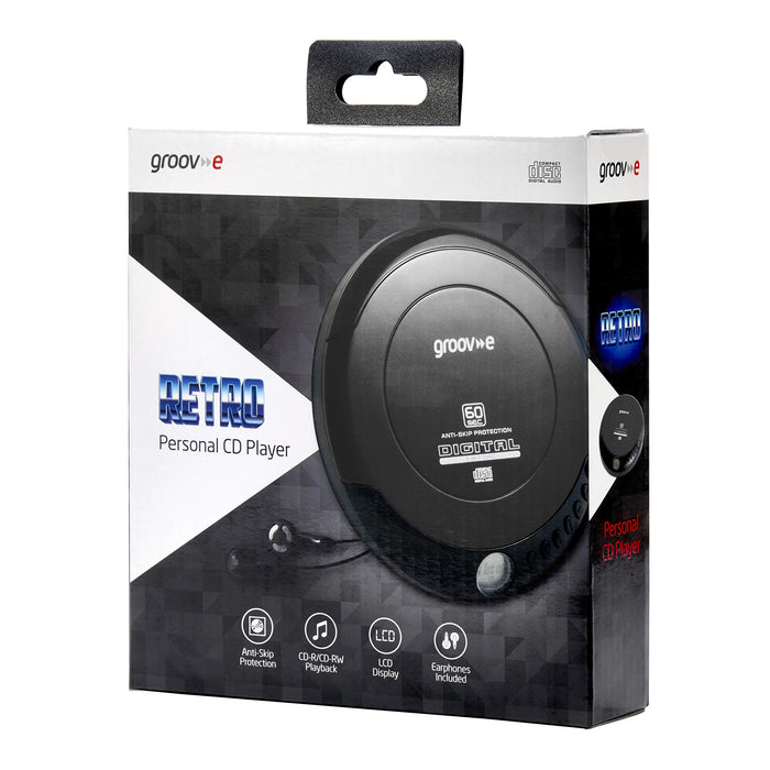 Groove-e Personal CD Player GVPS110/BK Black